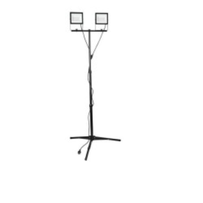 KIT 2 PROIETTORI TERMINUS 50W CAD. 4000LM CAD. CABLIATI CON TREPIEDE - ElettroWatt.eu