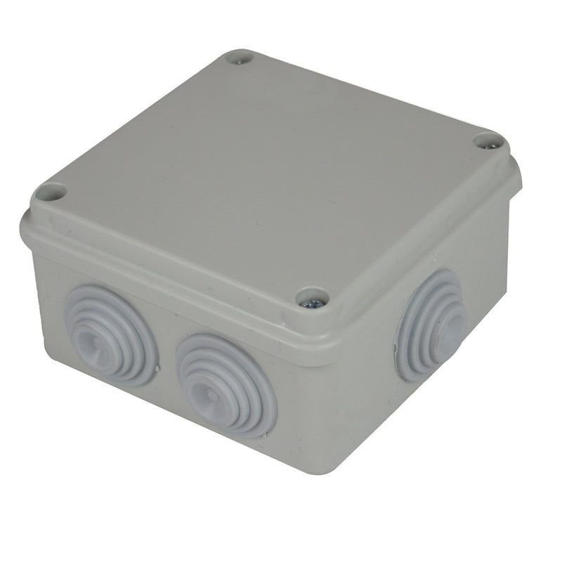 CASSETTA DI DERIVAZIONE  C/PASSACAVO RETTANGOLARE C/COPERCHIO VITE IP44 80X80X40