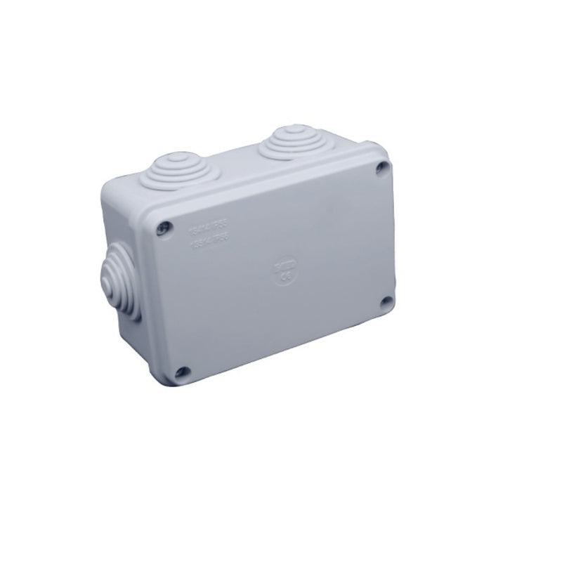 CASSETTA DI DERIVAZIONE  C/PASSACAVO  RETT. CON COPERCHIO A VITE IP44 120X80X50