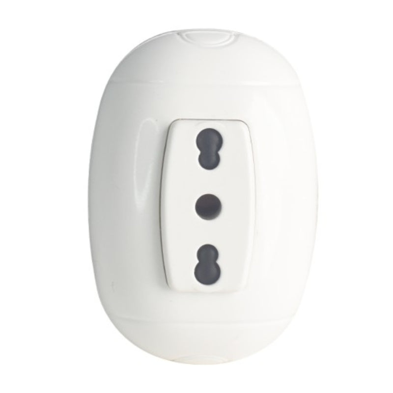 PRESA BIPASSO 2P+T 10/16A
COL.BIANCO - SERIE ROUND