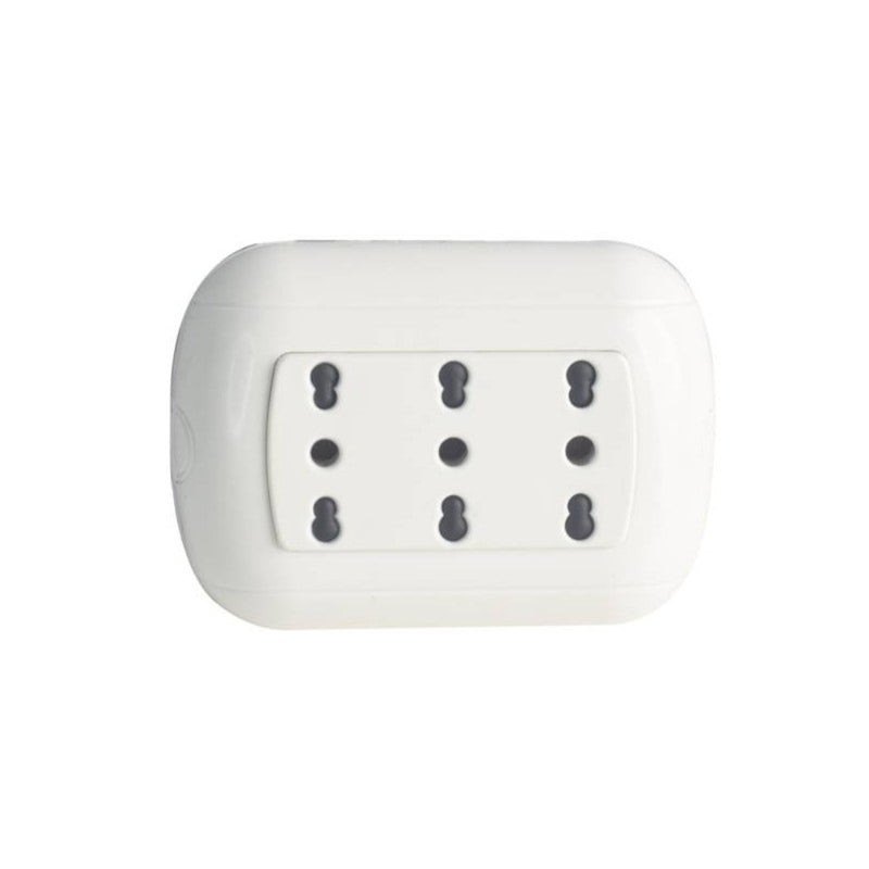 Kit 3 Prese Bipasso Col.Bianco - Serie Round