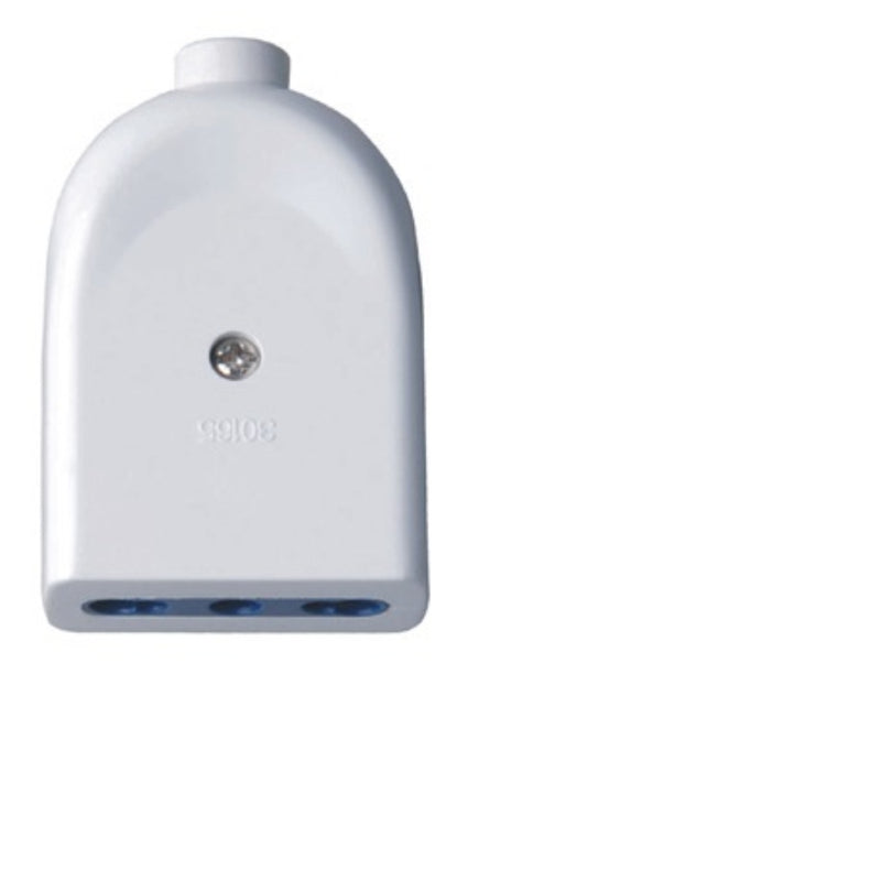 PRESA BIPASSO 10/16A 2P+T IMQ BIANCA