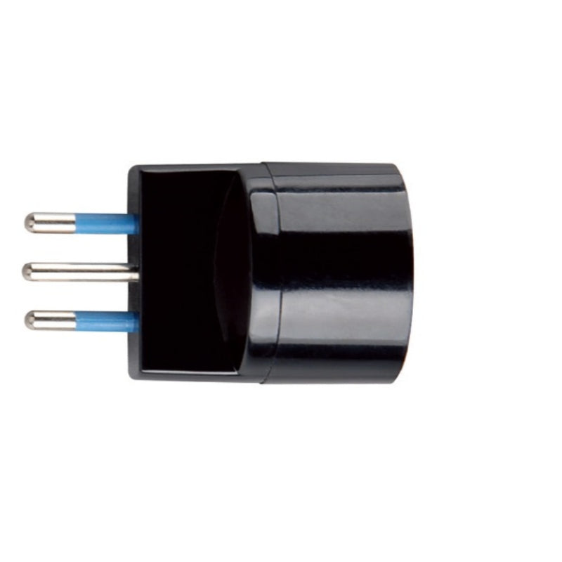 ADATTATORE SPINA 10A 2P+T PRESA STANDARD TEDESCO IMQ NERO
