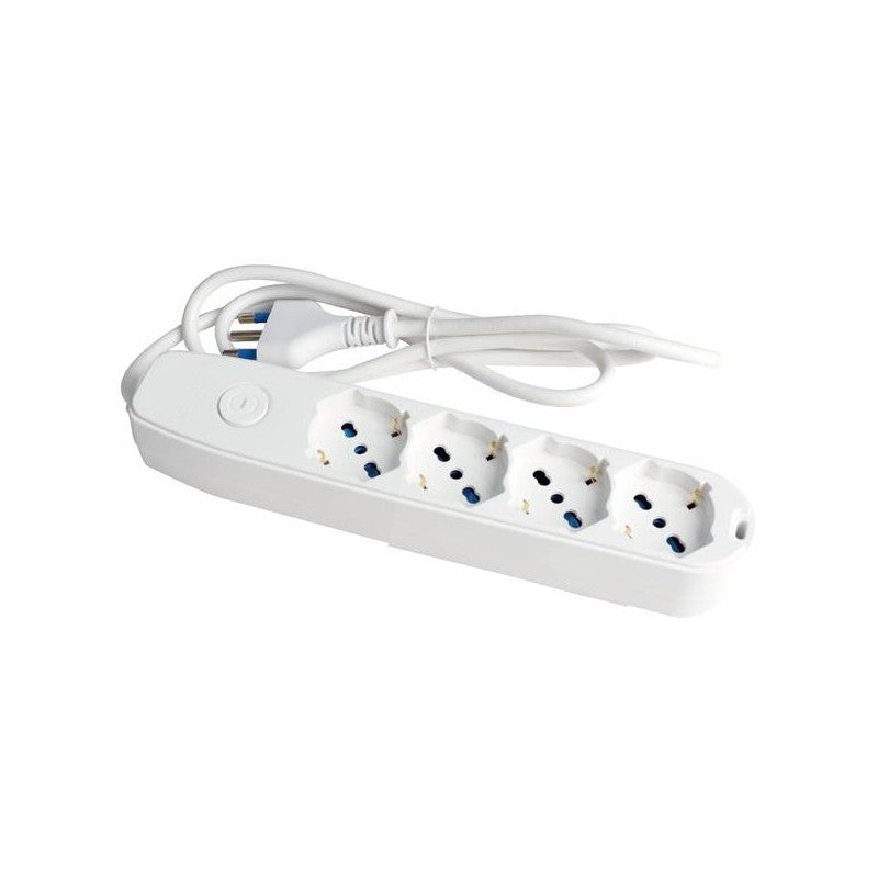 MULTIPRESA 4 USCITE UNIVERSALI SP16A INT.LUM. CAVO 5M