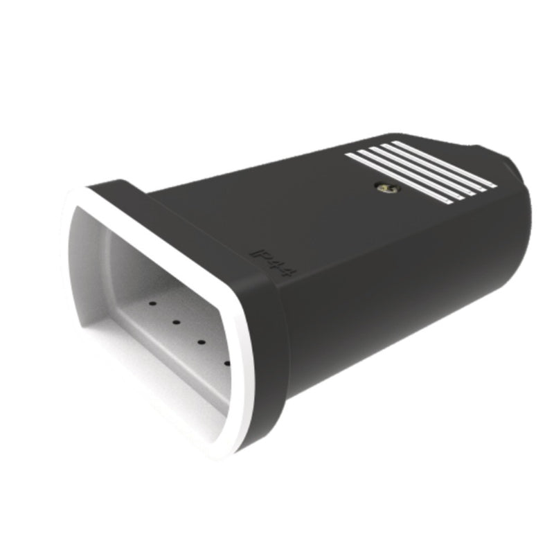 PRESA BIPASSO 10/16A IN GOMMA ANTISPRUZZO IP44 NERA