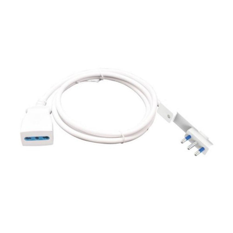PROLUNGA CAVO DM.3x1 MT.3 SP. FLAT 16A-PR. BIPASSO BIANCO