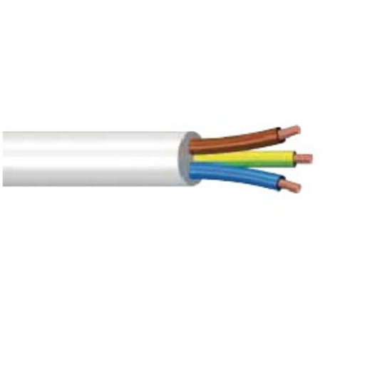 MATASSINA CAVO ELETTRICO ISOLANTE IN PVC 3X0.75MM 10M VDE BIANCO - PREZZO A MATASSA - ElettroWatt.eu