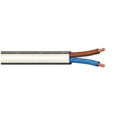 MATASSINA CAVO ELETTRICO ISOLANTE IN PVC 2X1MM 5M VDE BIANCO - PREZZO A MATASSA - ElettroWatt.eu