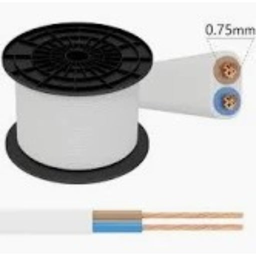CAVO- 3X0.75MM - 120 METRI - BIANCO - PREZZO AL METRO - ElettroWatt.eu