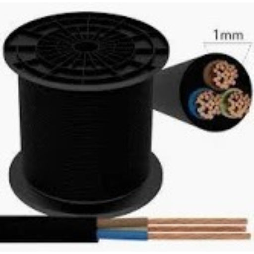 CAVO 3X1,00 NERO BOBINA 120 METRI - PREZZO AL METRO - ElettroWatt.eu
