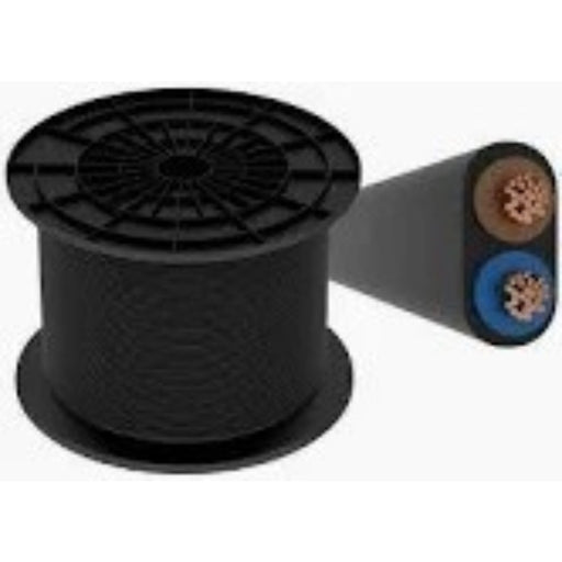 CAVO 2X0.75 NERO - BOBINA DA 100 METRI - PREZZO AL METRO - ElettroWatt.eu