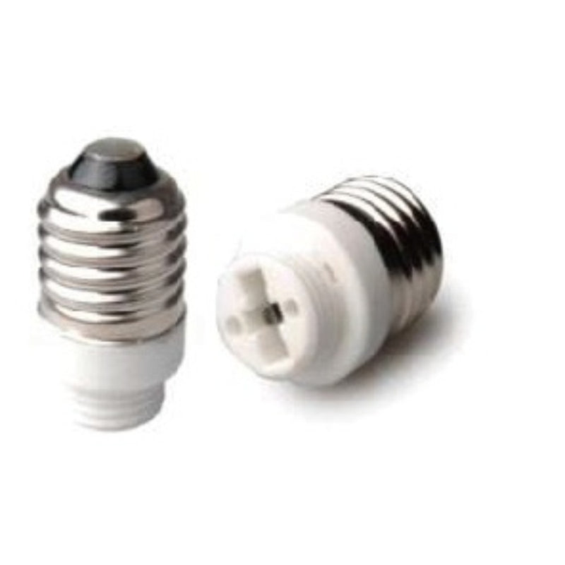 ADATTATORE DI ATTACCO PER LAMPADINA E27-G9 CORPO TERMOPLASTICO BIANCO