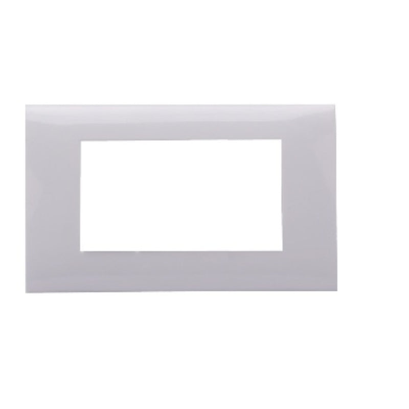 PLACCA PER INTERRUTTORI 4 MODULI BIANCA