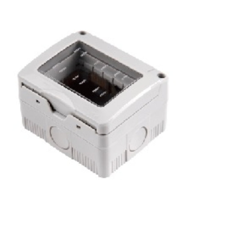 CONTENITORE PORTAFRUTTI DA PARETE 3 POSTI CON COPERCHIO-IP55