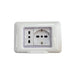 KIT PLACCA STAGNA IP55 CON PRESA BIPASSO 10-16A E PRESA UNIVERSALE - ElettroWatt.eu