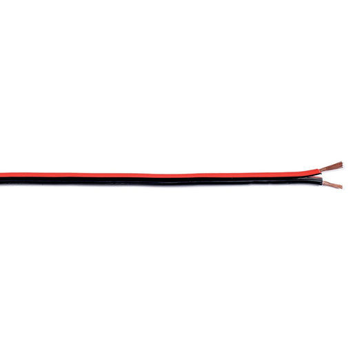 Piattina 2x0,75mm2 ROSSO/NERA - Bobina da 100MT - PREZZO AL METRO - ElettroWatt.eu