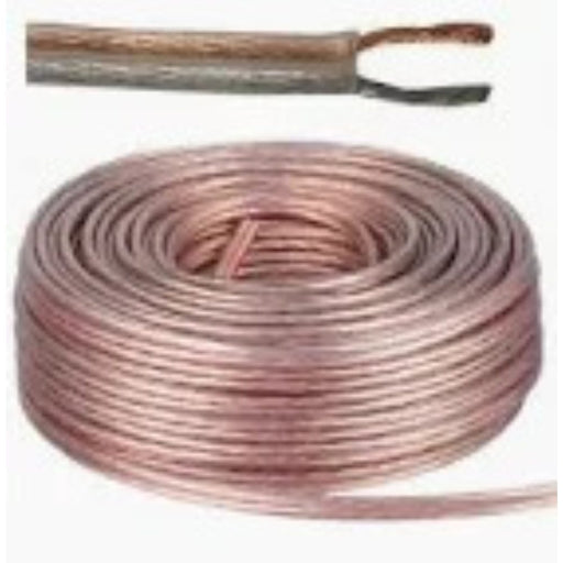 Piattina 2x0.75mm2 TRASPARENTE - Bobina da 100MT - PREZZO AL METRO - ElettroWatt.eu