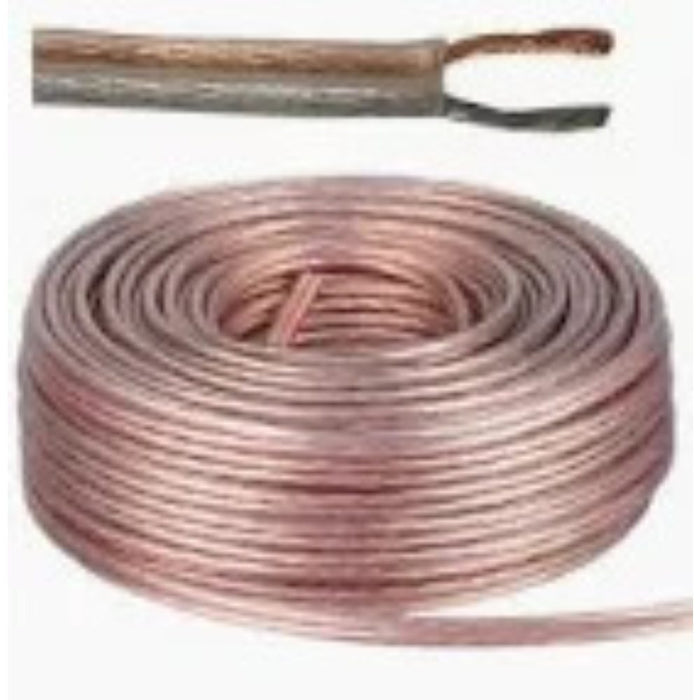 Piattina 2x0.75mm2 TRASPARENTE - Bobina da 100MT - PREZZO AL METRO - ElettroWatt.eu