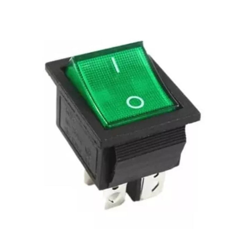 INTERRUTTORE BIPOLARE LUMINOSO VERDE 16A 250V