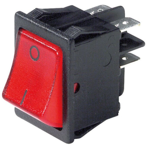 INTERRUTTORE BIPOLARE LUMINOSO ROSSO 16A 250V - ElettroWatt.eu