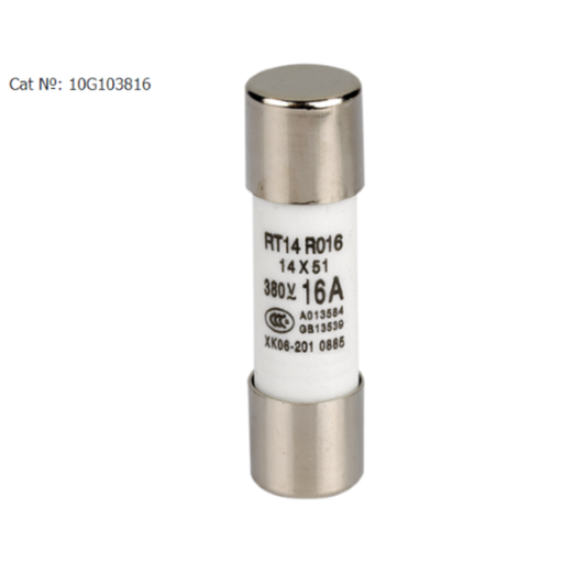 FUSIBILE 10X38 16A CONFEZIONE 10PZ (PREZZO SINGOLO PEZZO) - ElettroWatt.eu