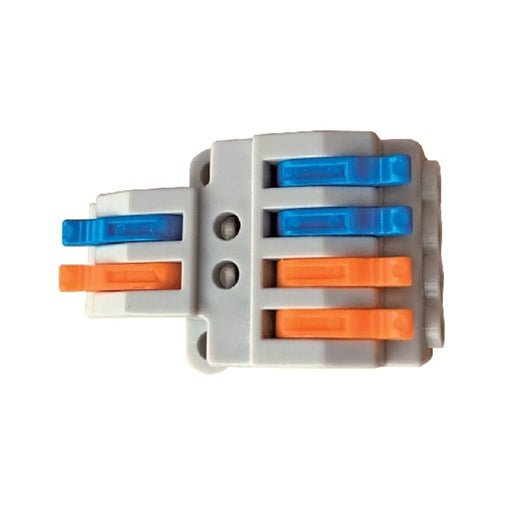 MORSETTIERA RAPIDA BIPOLARE A DUE CONTATTI - 2 INPUT/ 4 OUTPUT 4.00MM2 - ElettroWatt.eu