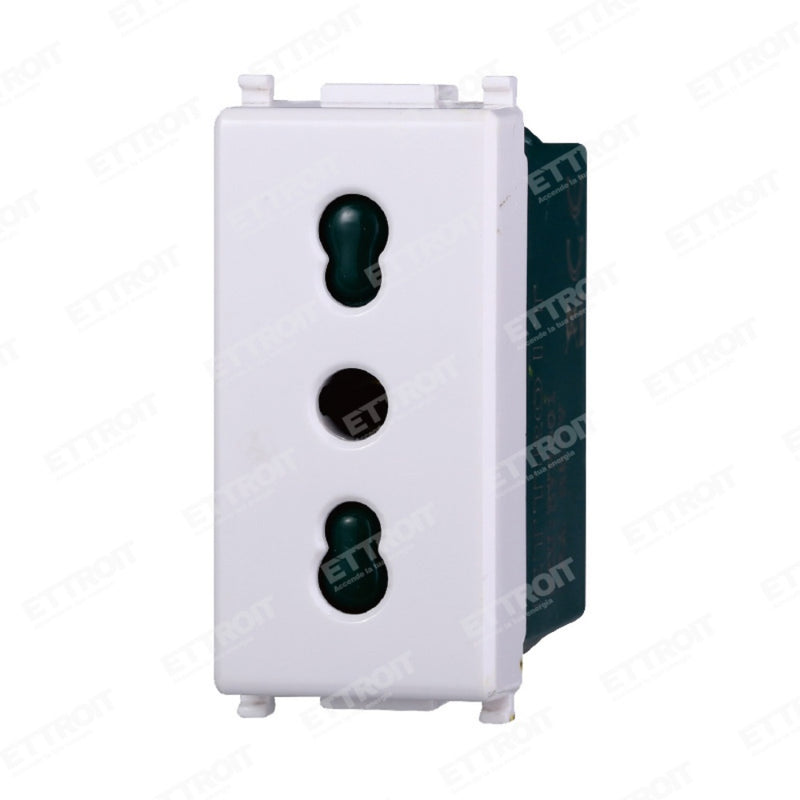 PRESA BIPASSO 2+T 16A COMP.VIMAR PLANA