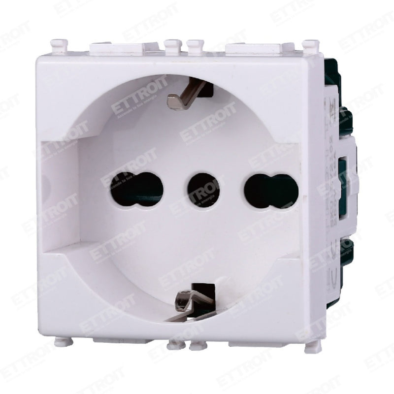 PRESA SCHUKO 2P+T 16A Comp. Plana