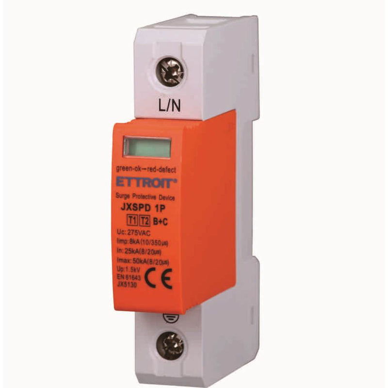 Scaricatore di Sovratensione 1P 25KA-50KA T1+T2