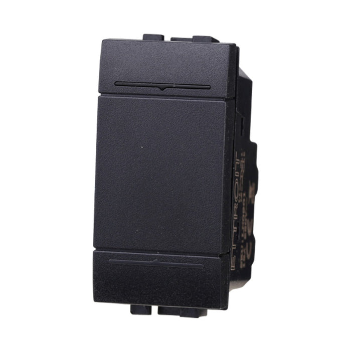 INTERRUTTORE NERO 1P Comp. LIVING - ElettroWatt.eu