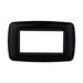 PLACCA PLASTICA 4P BOMBATA NERO - ElettroWatt.eu