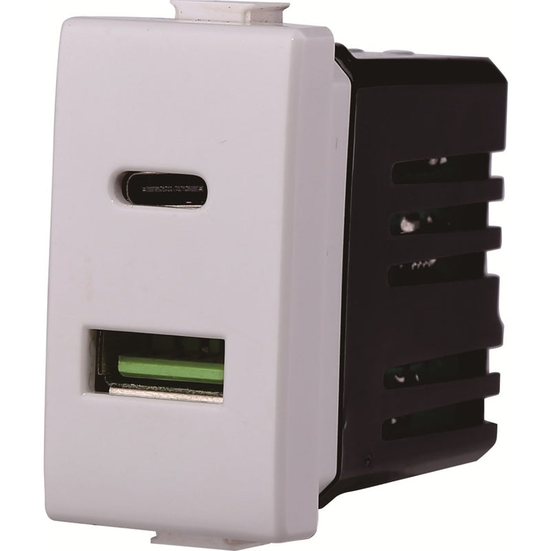 PRESA USB 2 IN 1 USB+TYE-C 3.1AMH MATIX - Elettrowatt