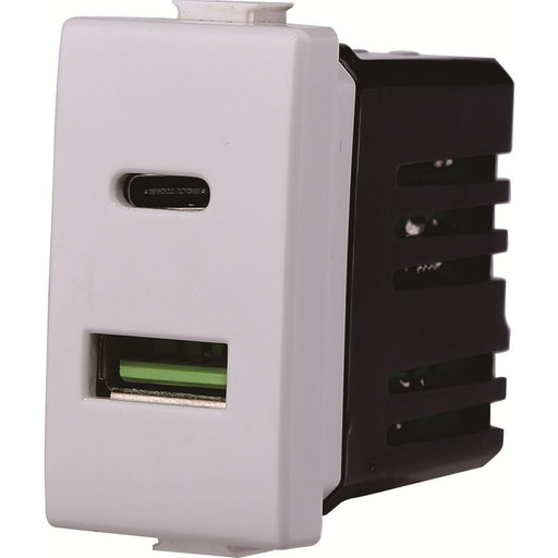 PRESA USB 2 IN 1 USB+TYE-C 3.1AMH MATIX - Elettrowatt