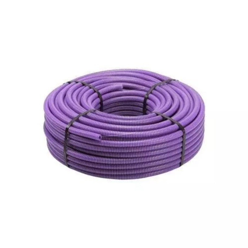 Tubo corrugato 33212 in PVC d. 25 lilla