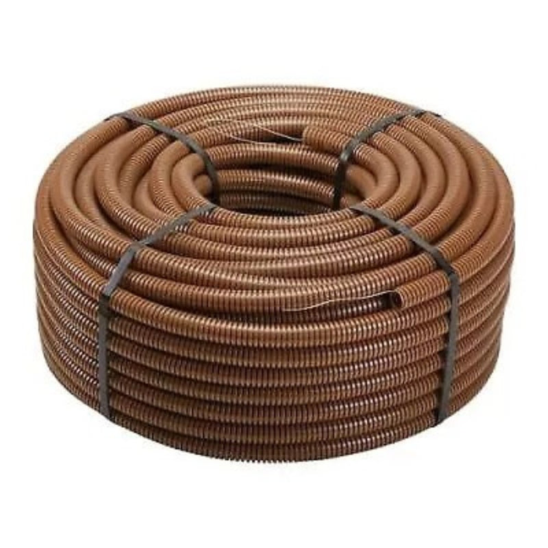 Tubo corrugato 33212 in PVC d. 25 marrone