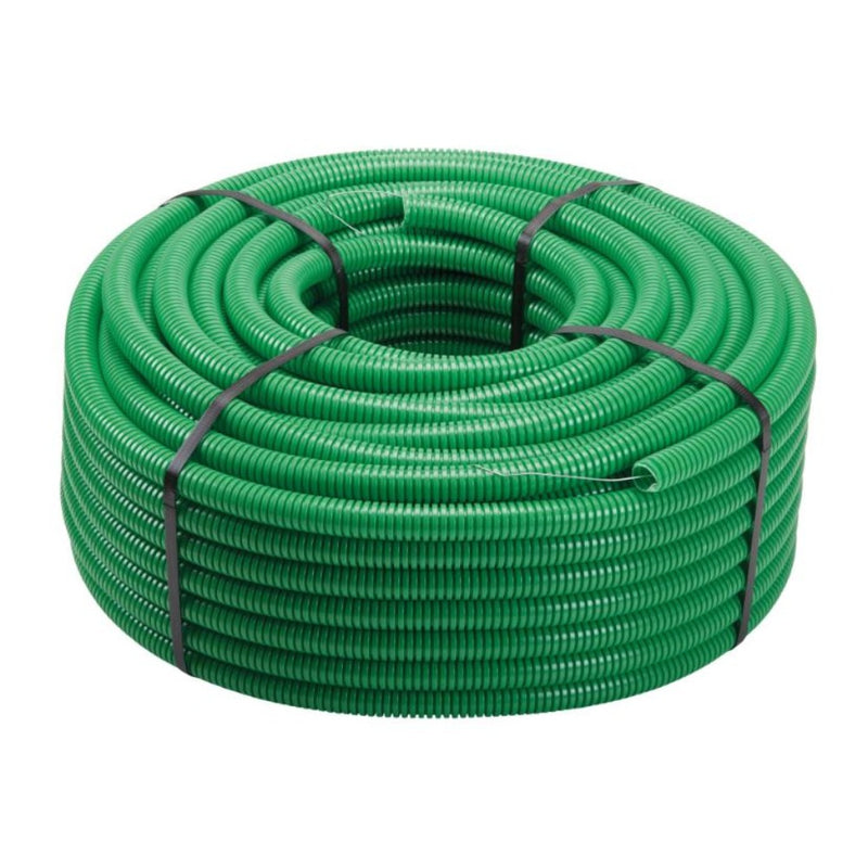 Tubo corrugato 33212 in PVC d. 25 verde