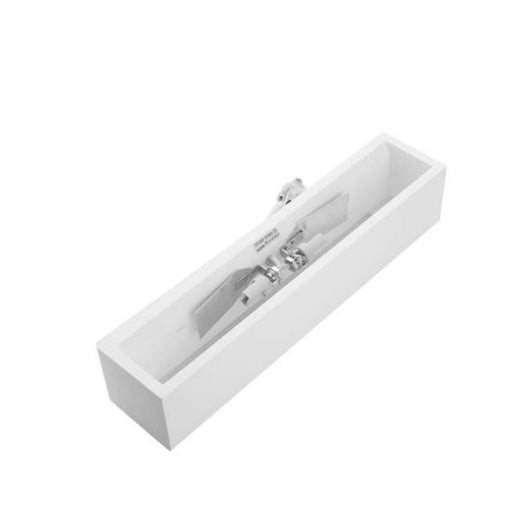 Applique in gesso rettangolare doppia emissione - Elettrowatt