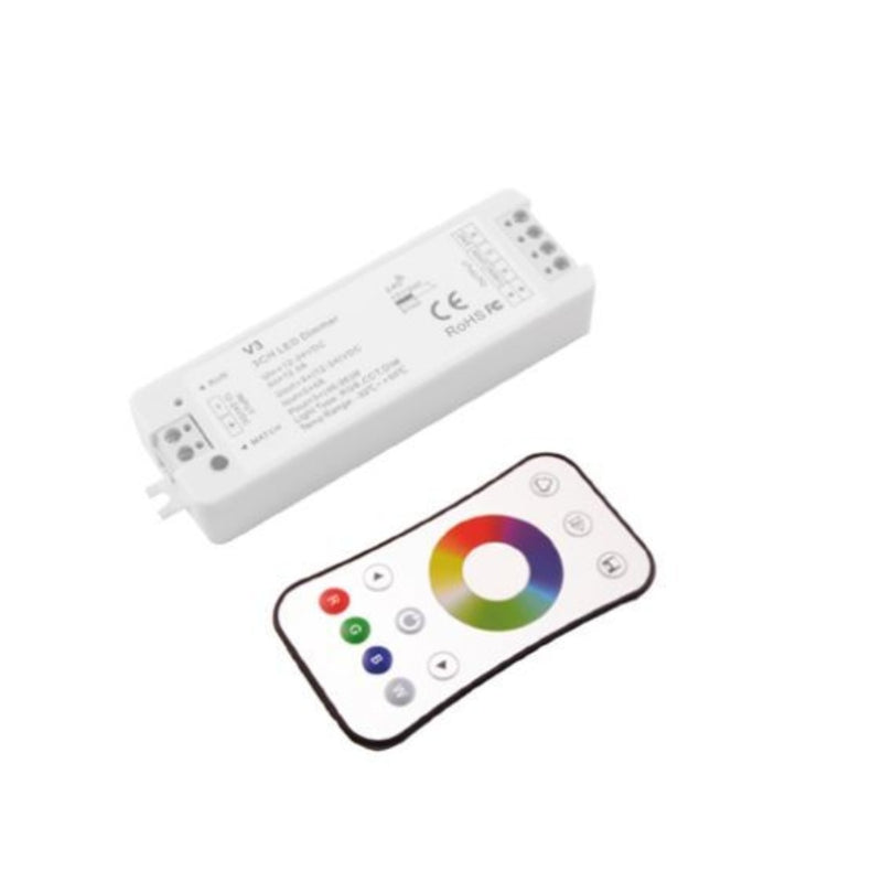 CONTROLLER PER STRISCIA RGB LED DIMMER       3 CANALI TENSIONE COSTANTE