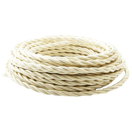 Cavo Seta 50 m doppio isol. 3X0.75 Avorio - PREZZO AL METRO - ElettroWatt.eu