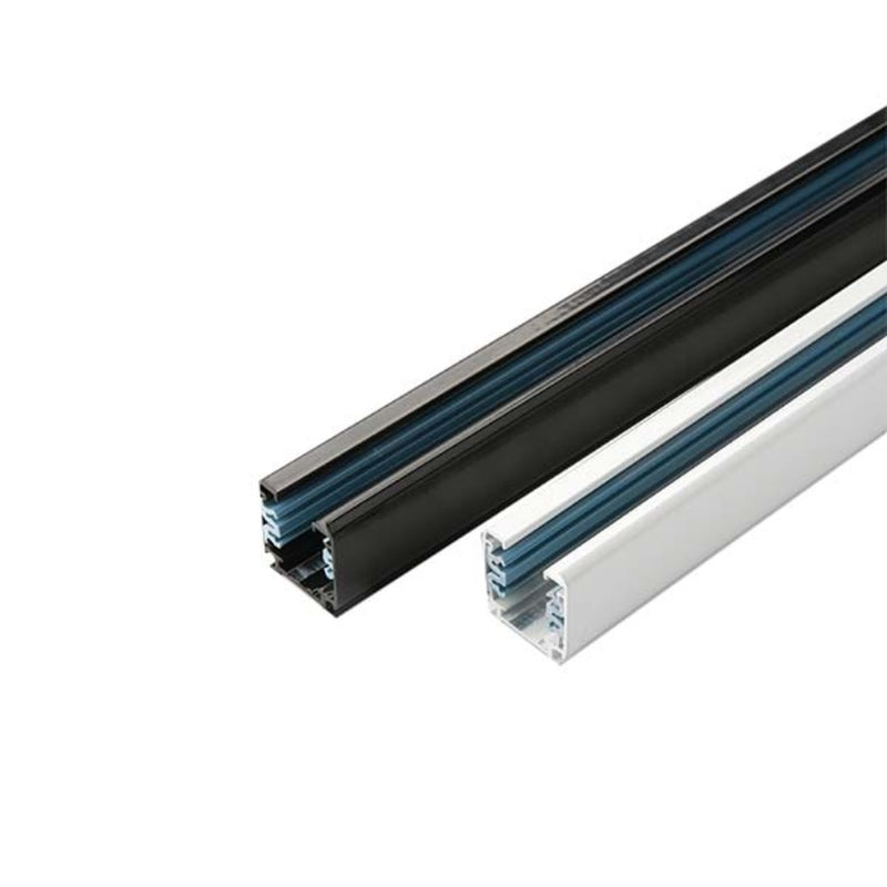 BINARIO TRIFASE 1 MT. BIANCO COMPLETO DI TAPPO E ALIMENTATORE DESTRO