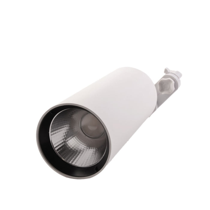 FARETTO PER BINARIO 21-30W 3CCT 45 GRADI BIANCO