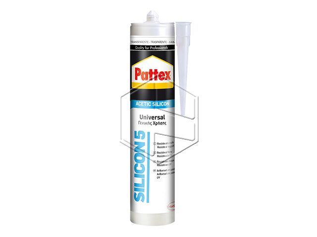 SILICONE ACETICO ANTIMUFFA SILICON 5 TRASPARENTE