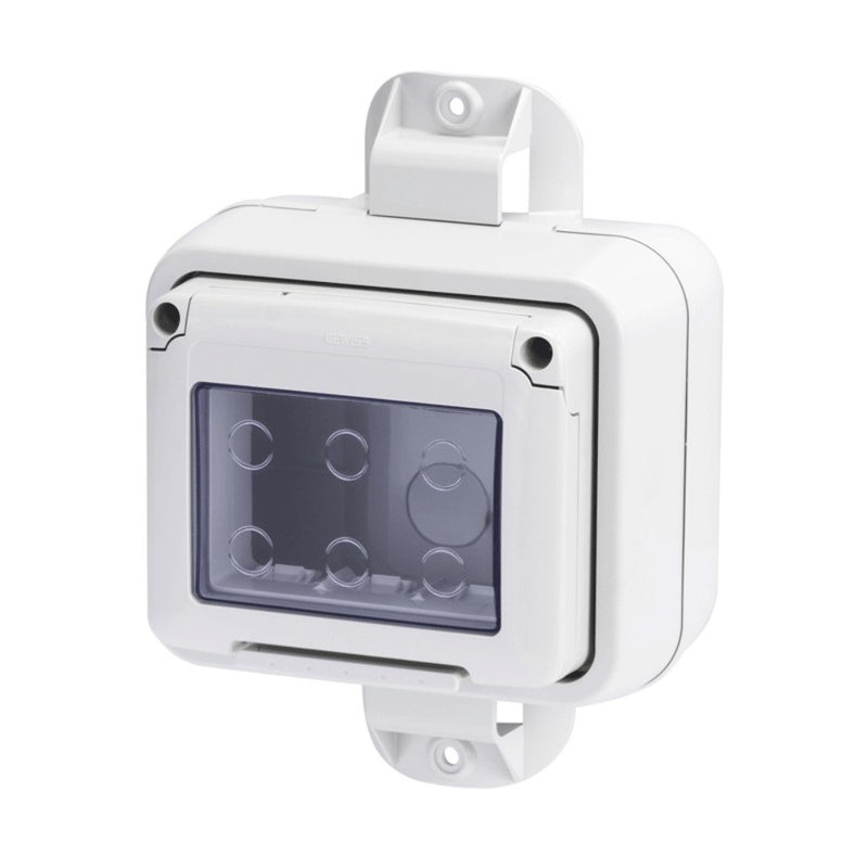 Gewiss contenitore per apparecchi System stagno 3 posti fissaggio abbraccio palo IP55