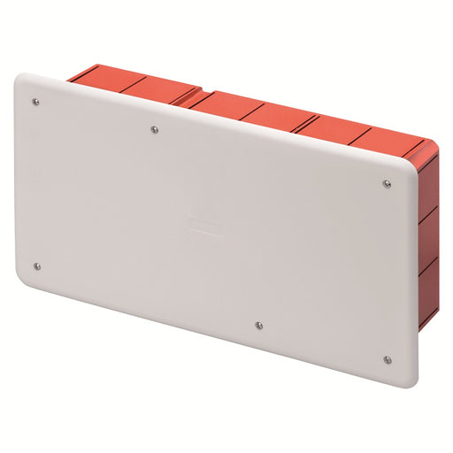 CASSETTA DI DERIVAZIONE DA INCASSO PER PARETI IN MURATURA 294X152X75 - COPERCHIO BIANCO - ElettroWatt.eu