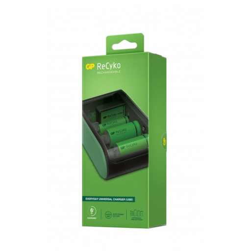 Caricabatterie Universale ReCyko B631 per Ricarica Contemporanea di Batterie Ricaricabili 1,5V Mini Stilo AAA, Stilo AA, C, Torcia D e 9V - Elettrowatt