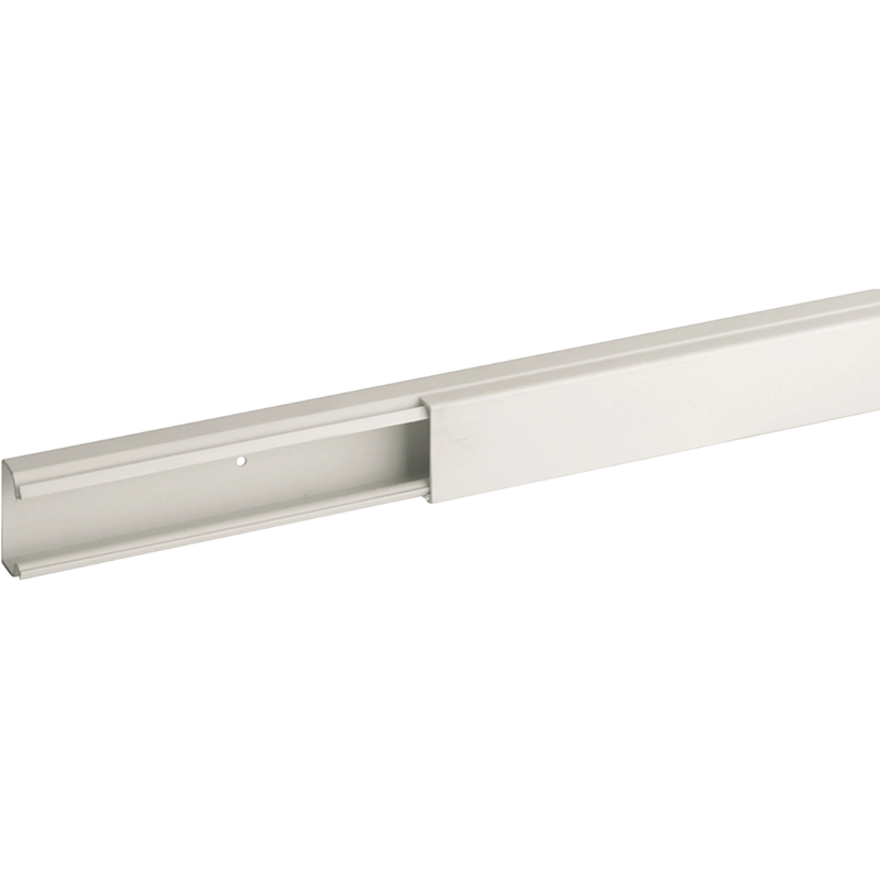 Minicanale 2 scomparti con coperchio standard bianco TMC 40/2x17 W - Prezzo al metro