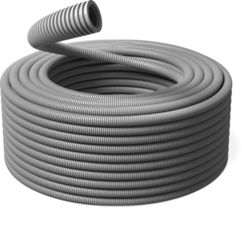 Tubo corrugato autorinvenente ICTA 34223-33433 LSZH grigio 25 mm - Bobina 100mt
