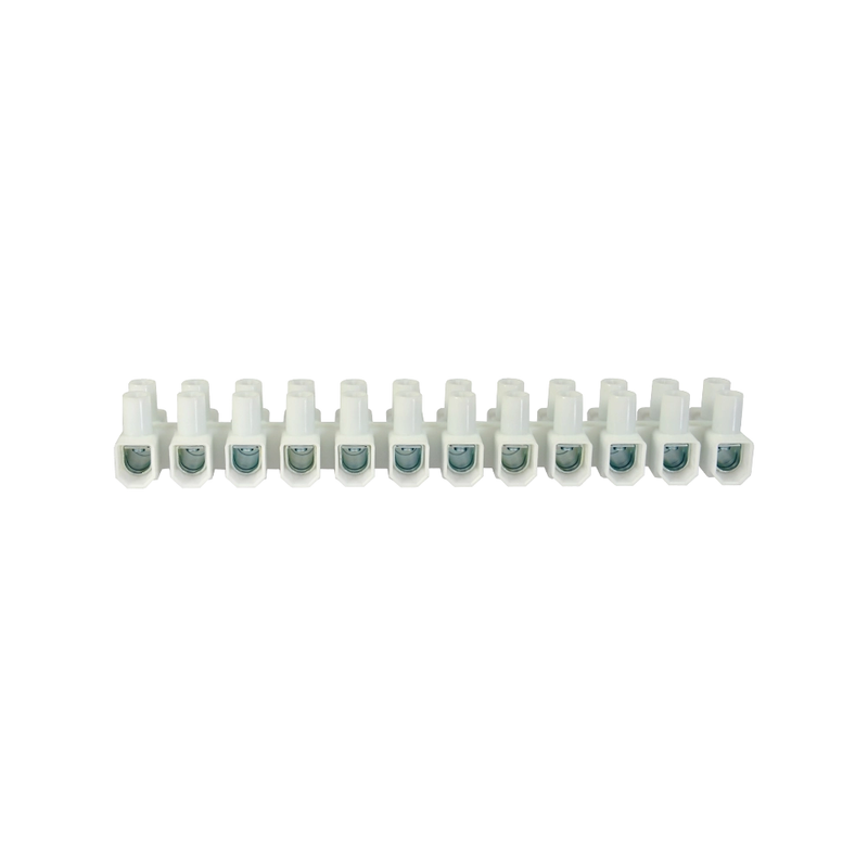 MORSETTI A VITE 12 POLI 6MM COLORE BIANCO