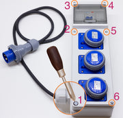 QUADRO TERMOP. 4 PRESE 2P+T 16A 230V IP67 - ElettroWatt.eu