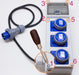 QUADRO ELETTRICO DA CANTIERE ASC 220V MONOFASE CON 4 PRESE IP67 DA 16A - ElettroWatt.eu